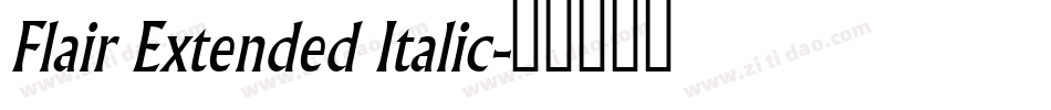 Flair Extended Italic字体转换
